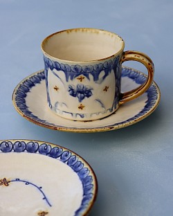 的場美幸　まとばみゆき　安南手　陶器　コーヒーカップ
